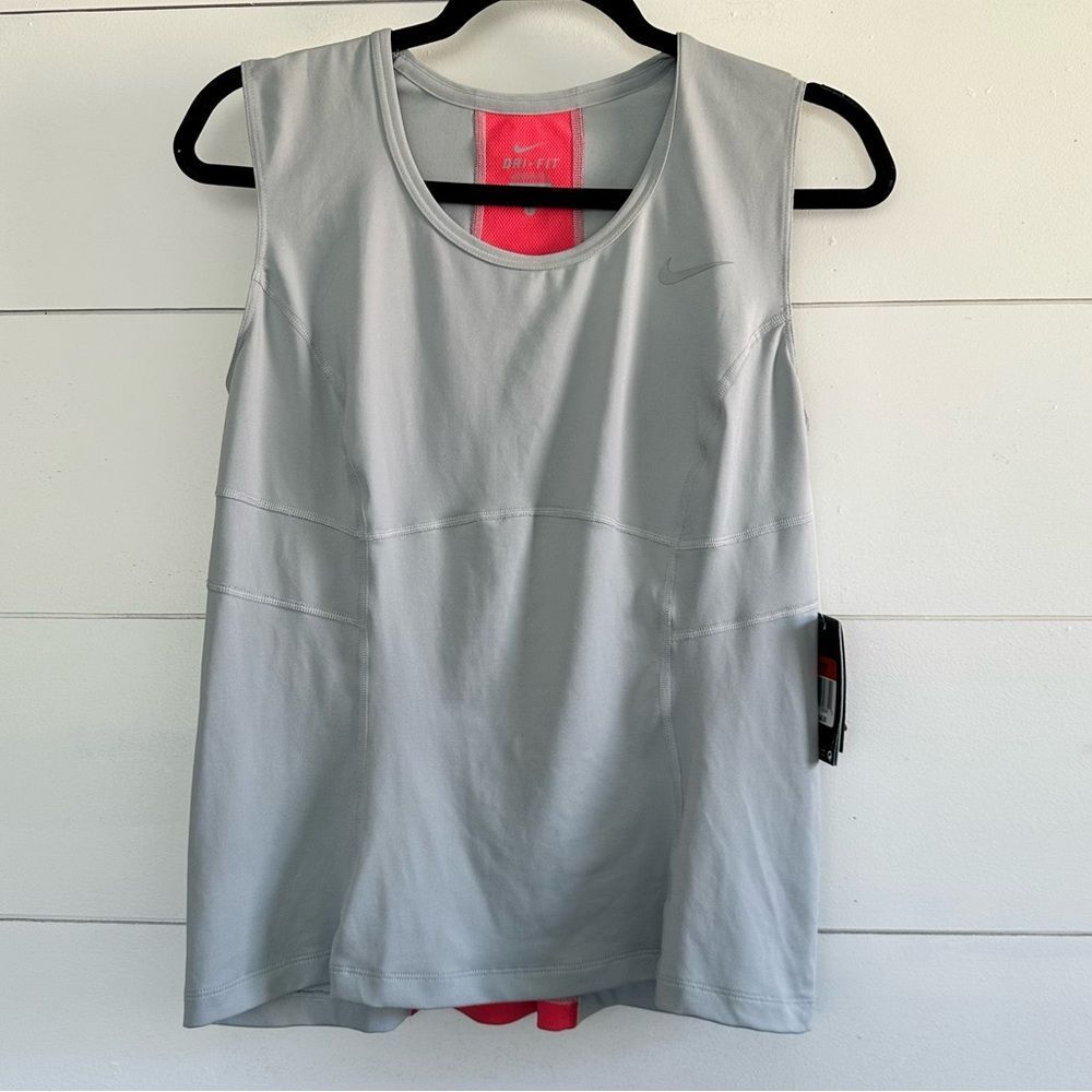 Nike Women’s Large Power Tank Base Grey Geranium New NWT